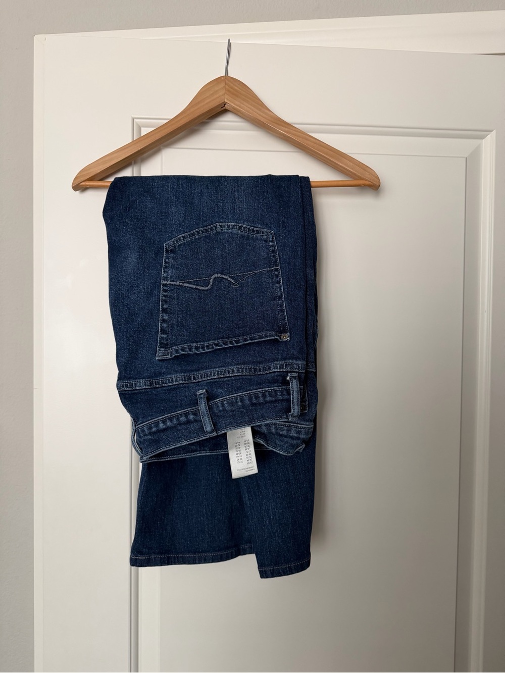 7 For All Mankind Men's 38 Slimmy Slim Straight Dark Wash Jeans Industrial